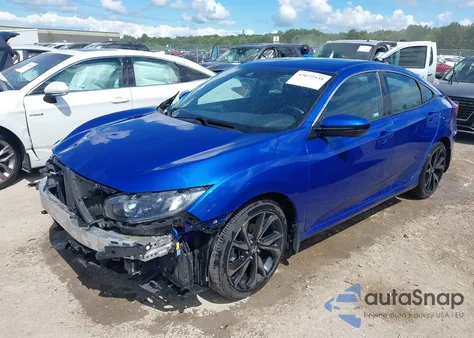 2019 Honda Civic Sport z USA, uszkodzony, nr VIN 2HGFC2F88KH558253